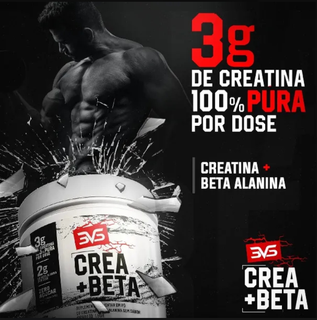 Creatina+Beta 150g 3VS - Imagem 2
