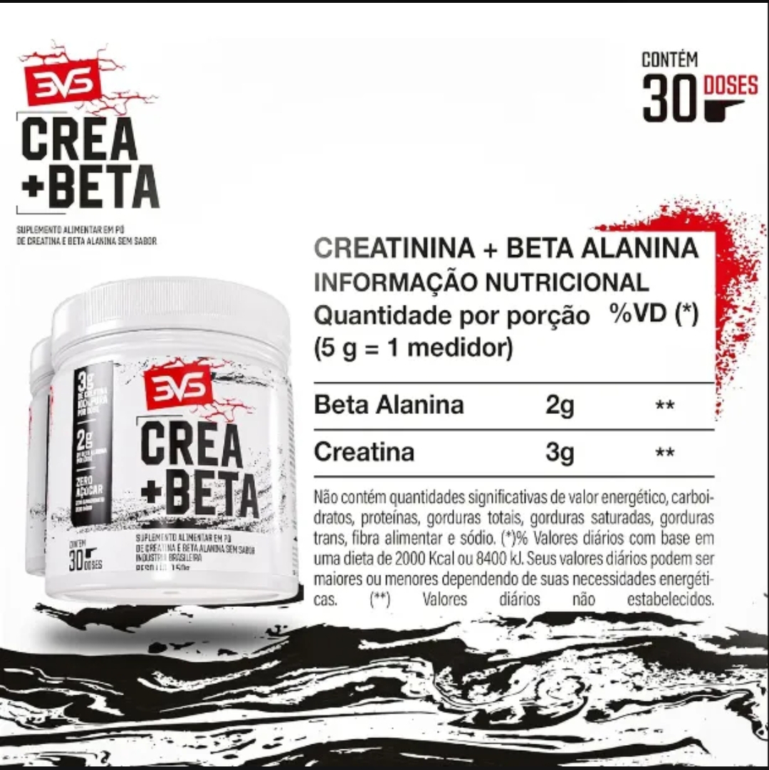 Creatina+Beta 150g 3VS - Imagem 3