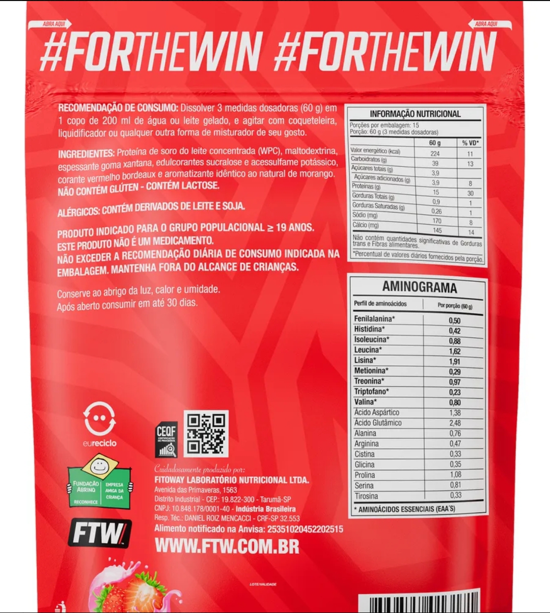 Whey concentrado Ultra protein 900g FTW - Imagem 3