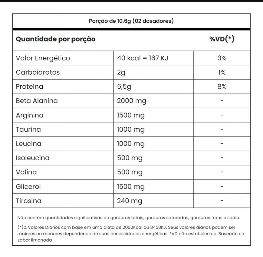 Pré treino Dila Pump 150g SEM CAFEÍNA - Imagem 2