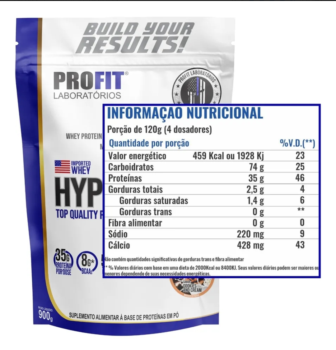 Hiper Whey 900g Profit labs - Imagem 3