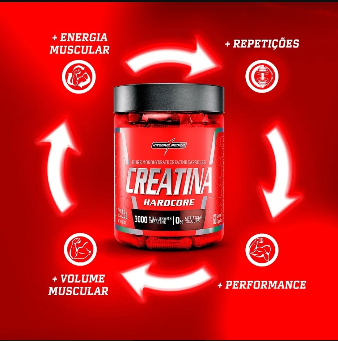 Creatina 100% pura 60caps Integral Médica - Imagem 3